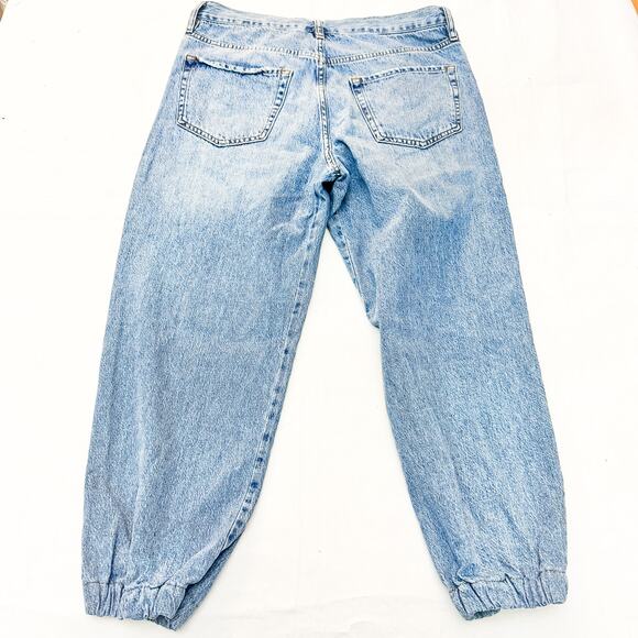 Frame Light Wash Denim Jogger LLJ576 Zip Fly Chill Color Size 29 - Picture 3 of 8